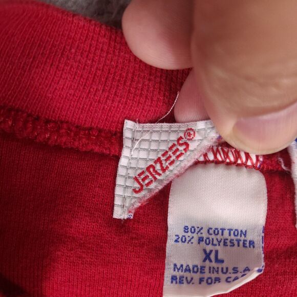 Vintage Jerzees Sweatshirt Adult XL Red Nubian Queen Art Crewneck USA Made - Picture 5 of 15